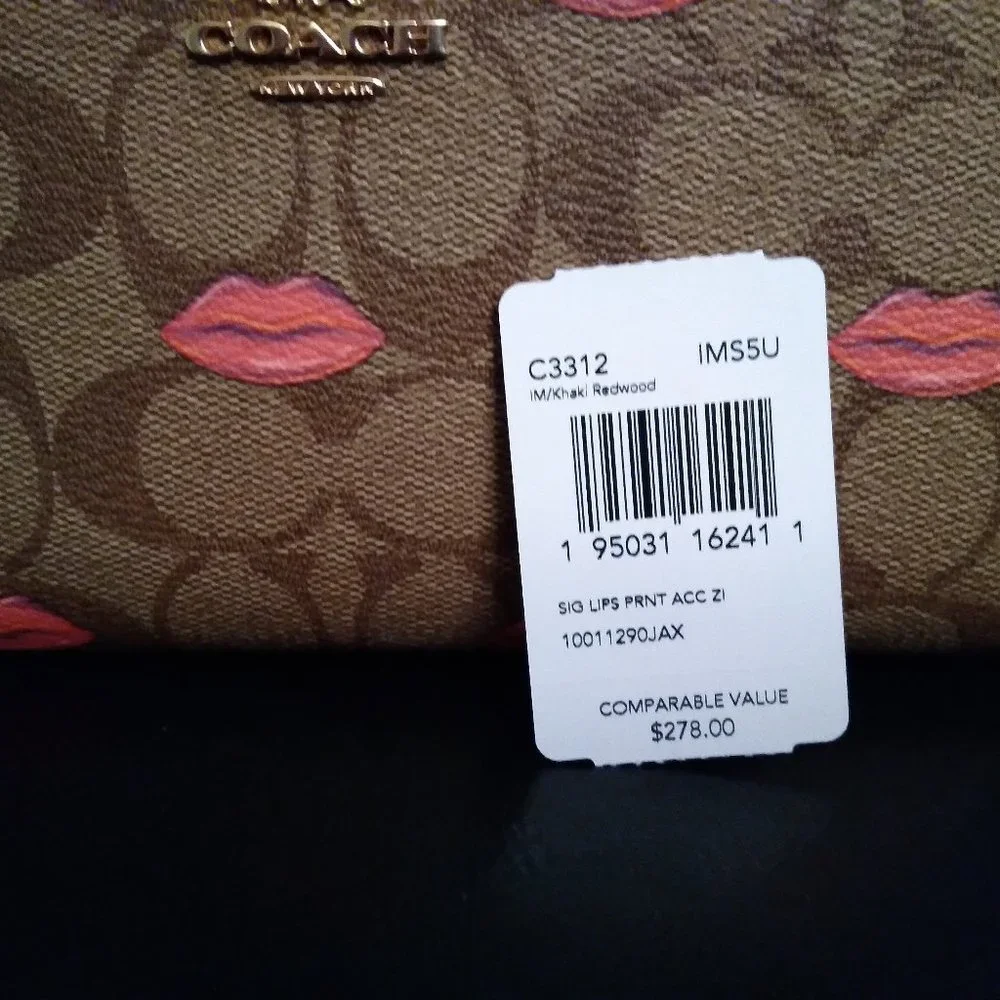 Coach Signature Accordion Wallet